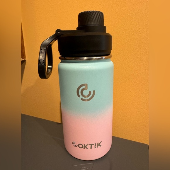 New Teal/Pink Stainless Steel 14 oz PBA Free Insulated Tumbler - Picture 1 of 4